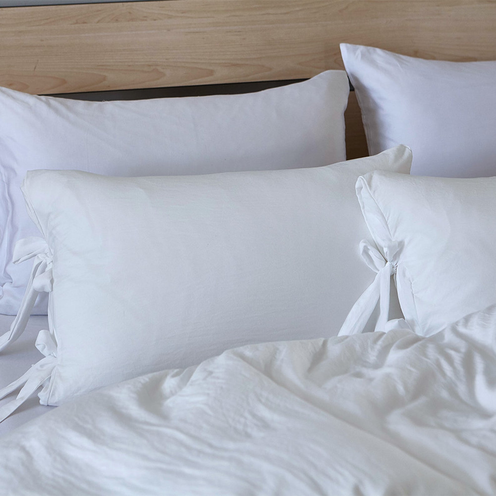 Senior White Duvet Cover Classic Washed Cotton Comfortable Etsy