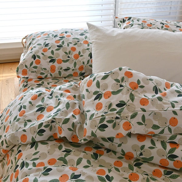 Orange Bedding Etsy
