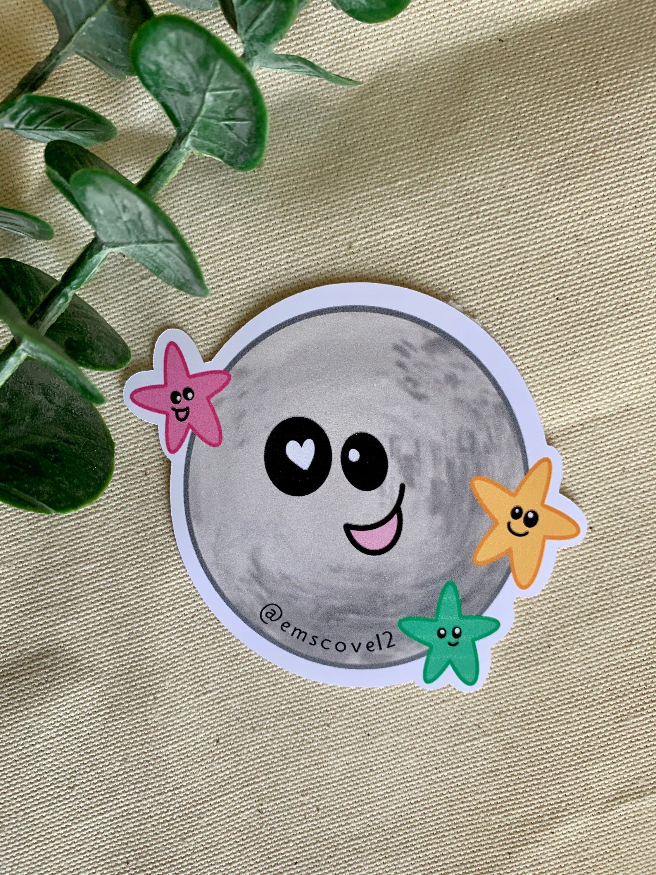 moon and stars sticker etsy