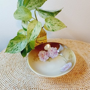 Vintage Beautiful Porcelain Hand Painted Floral RS Germany Bowl, Vintage German Bowl, Vintage Hand Painted Flower Bowl, Vintage Trinket Bowl