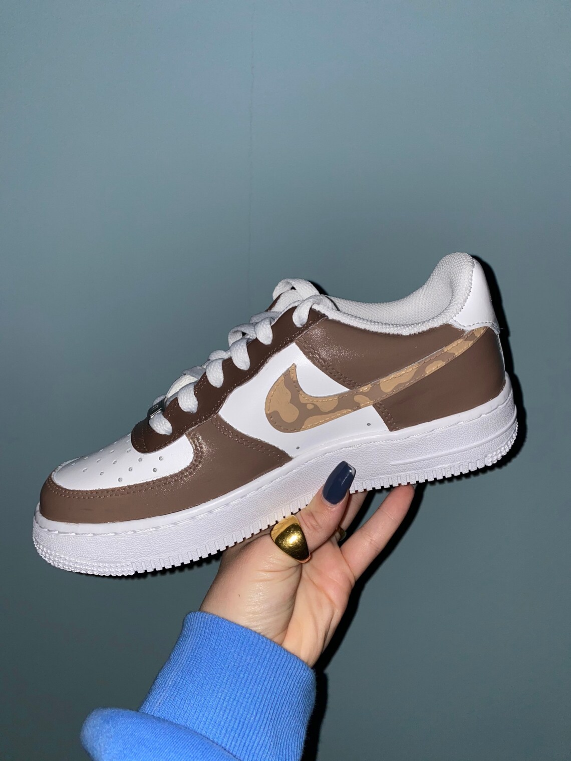custom cow print air force