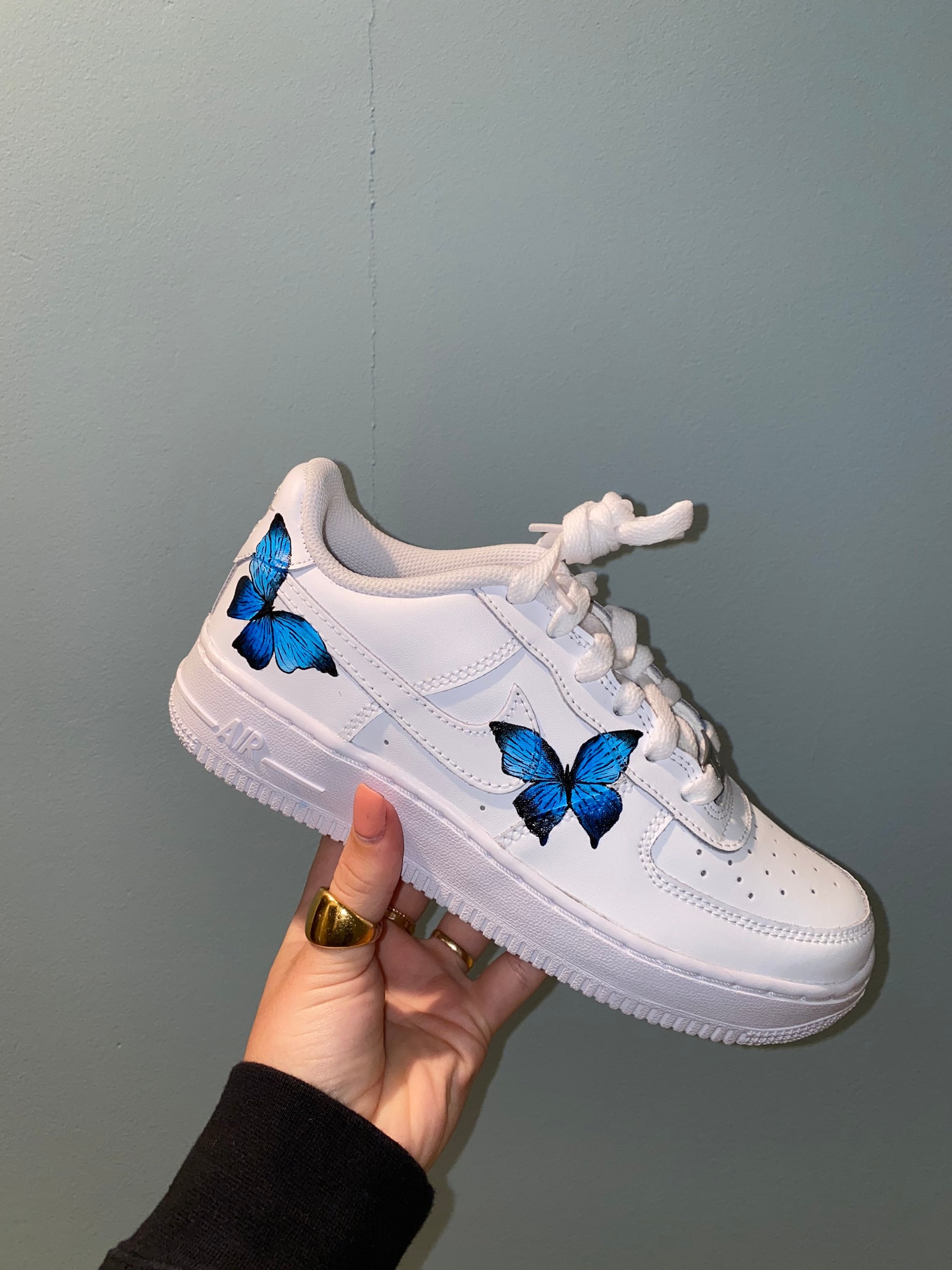 customized air force 1 butterfly