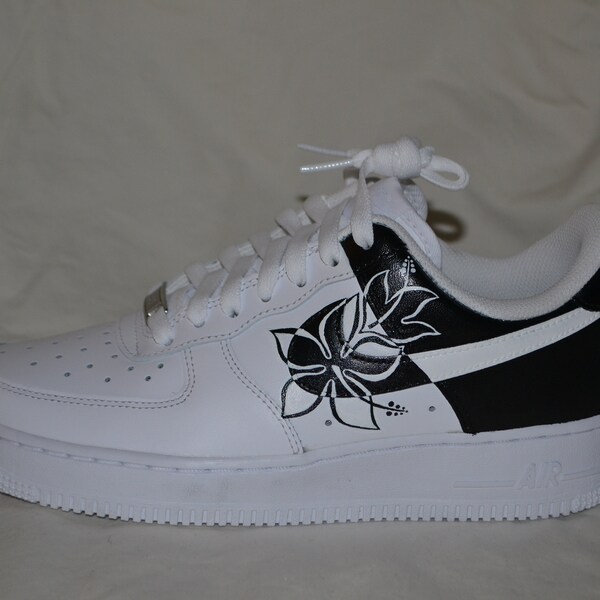 black and white air force 1 jordans