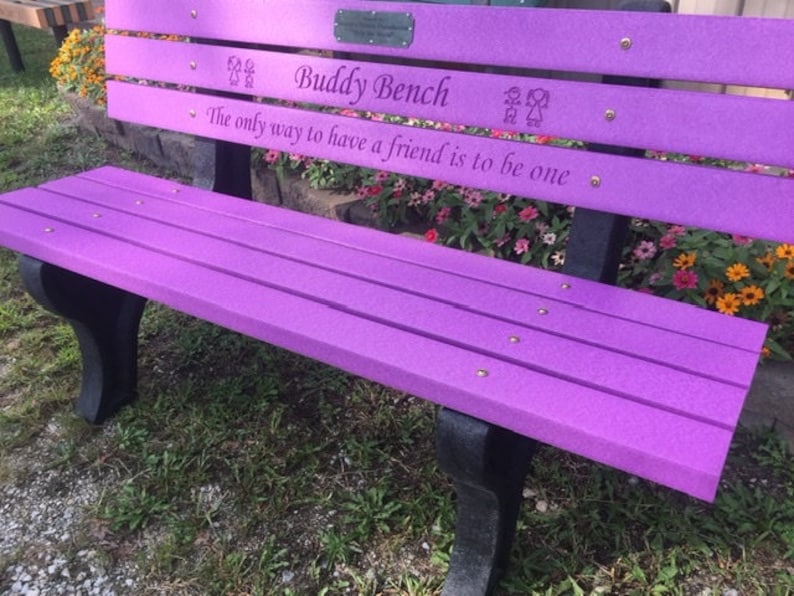 Memorial Park Bench Etsy