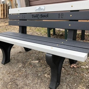 Memorial Bench Made with Recycled Plastic 50 Year life image 2