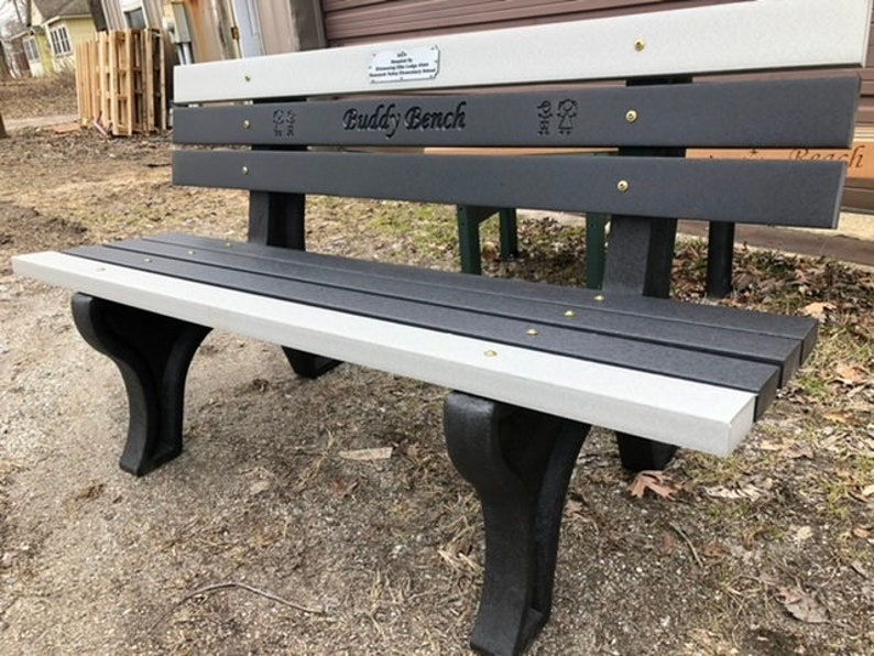 Memorial Bench Made with Recycled Plastic 50 Year life image 2