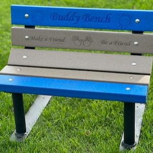 Kids Buddy Bench~With Make a Friend (Hand Prints) Be a Friend