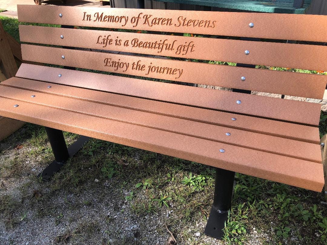 Memorial Park Bench Etsy