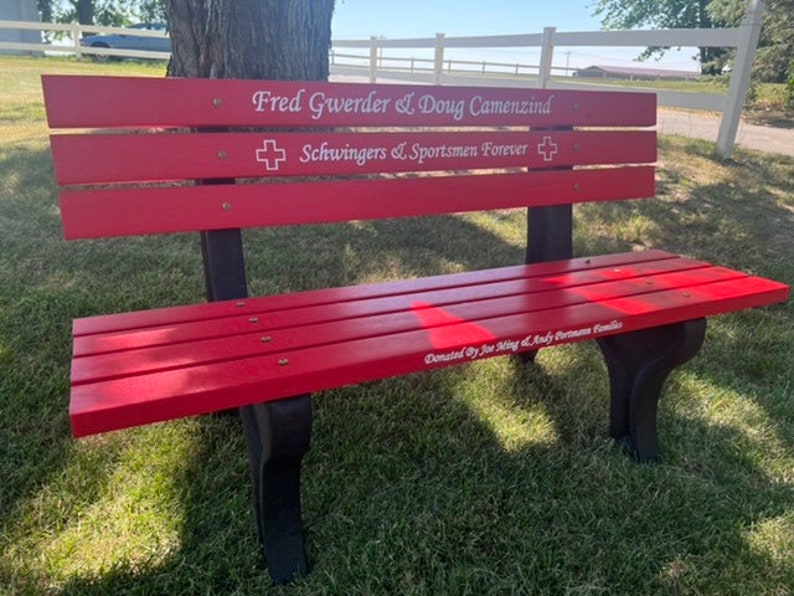 Memorial Park Bench perfect for Remembering a Loved Etsy
