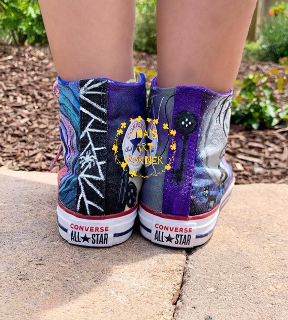 Coraline Converse Etsy
