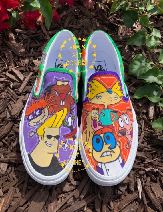 Nickelodeon and Cartoon Network Cartoons Shoes | Etsy