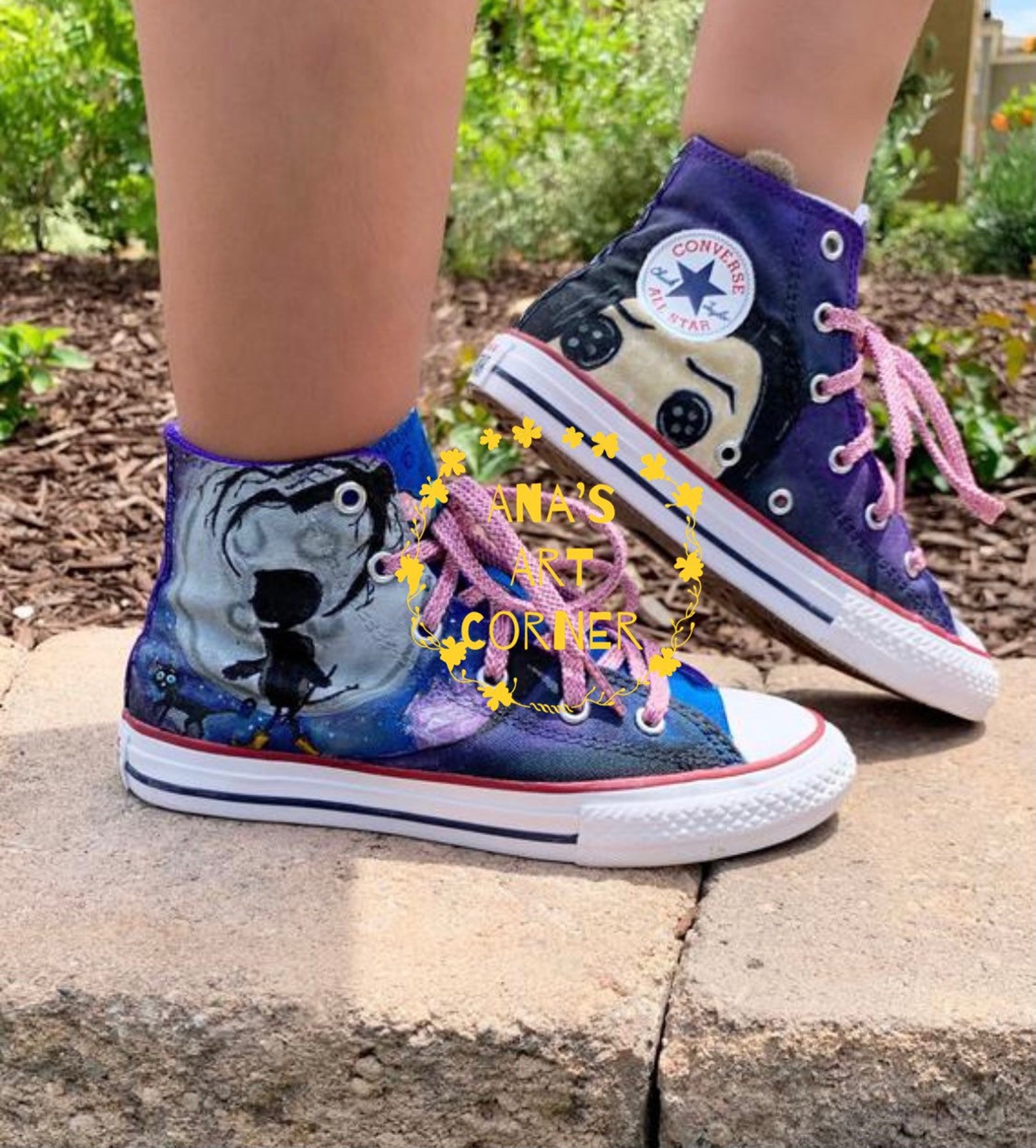 Coraline Converse Etsy