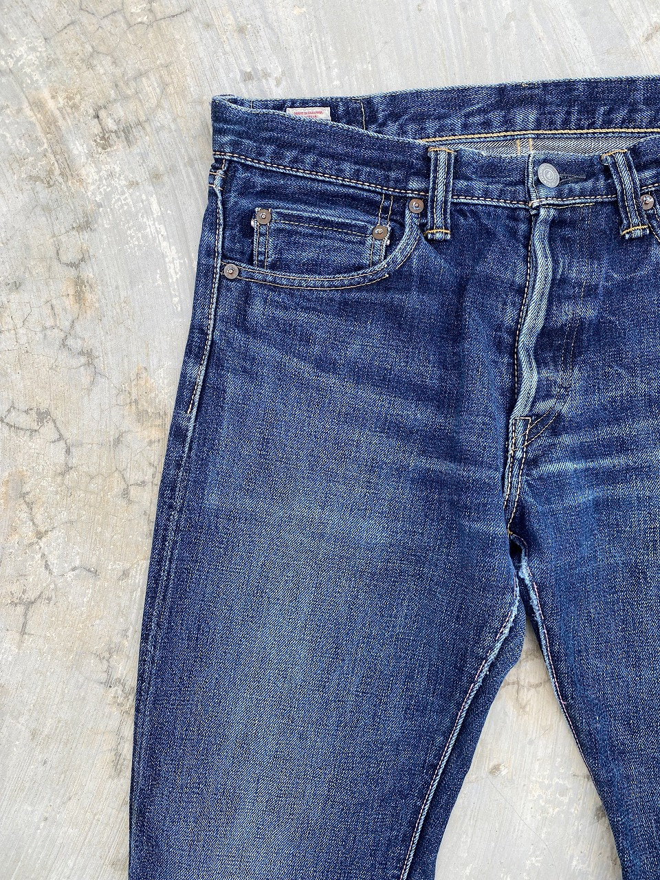 web限定アイテム W31 Etsy - Denim Selvedge Straight Tight 0701 Momotaro パンツ