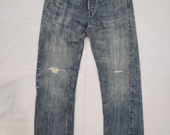 パンツ DENIME / ORIZZONTI selvedge denim pants W31 DENIME 654 90s Orizzonti WW2 40s Replica Selvedge Denim
