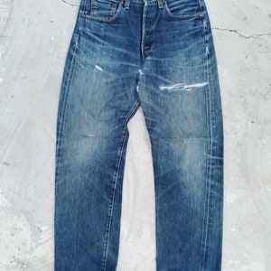 Size 31 Vintage Levis LVC 1940 201 Big E Selvedge Jeans High 