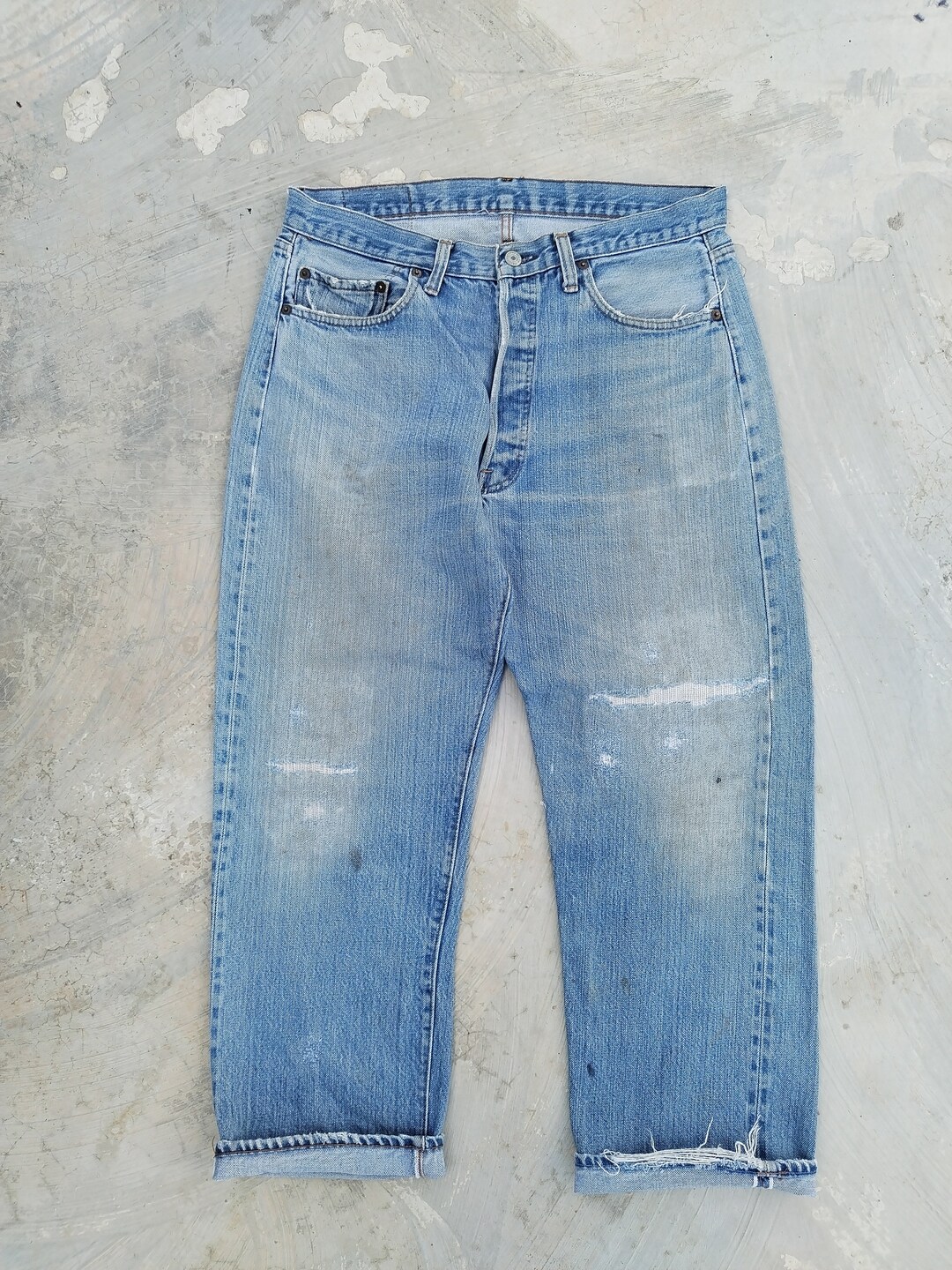 W34 Vintage 70/80s Levis 501 Redline 6 Selvedge Jeans - Etsy