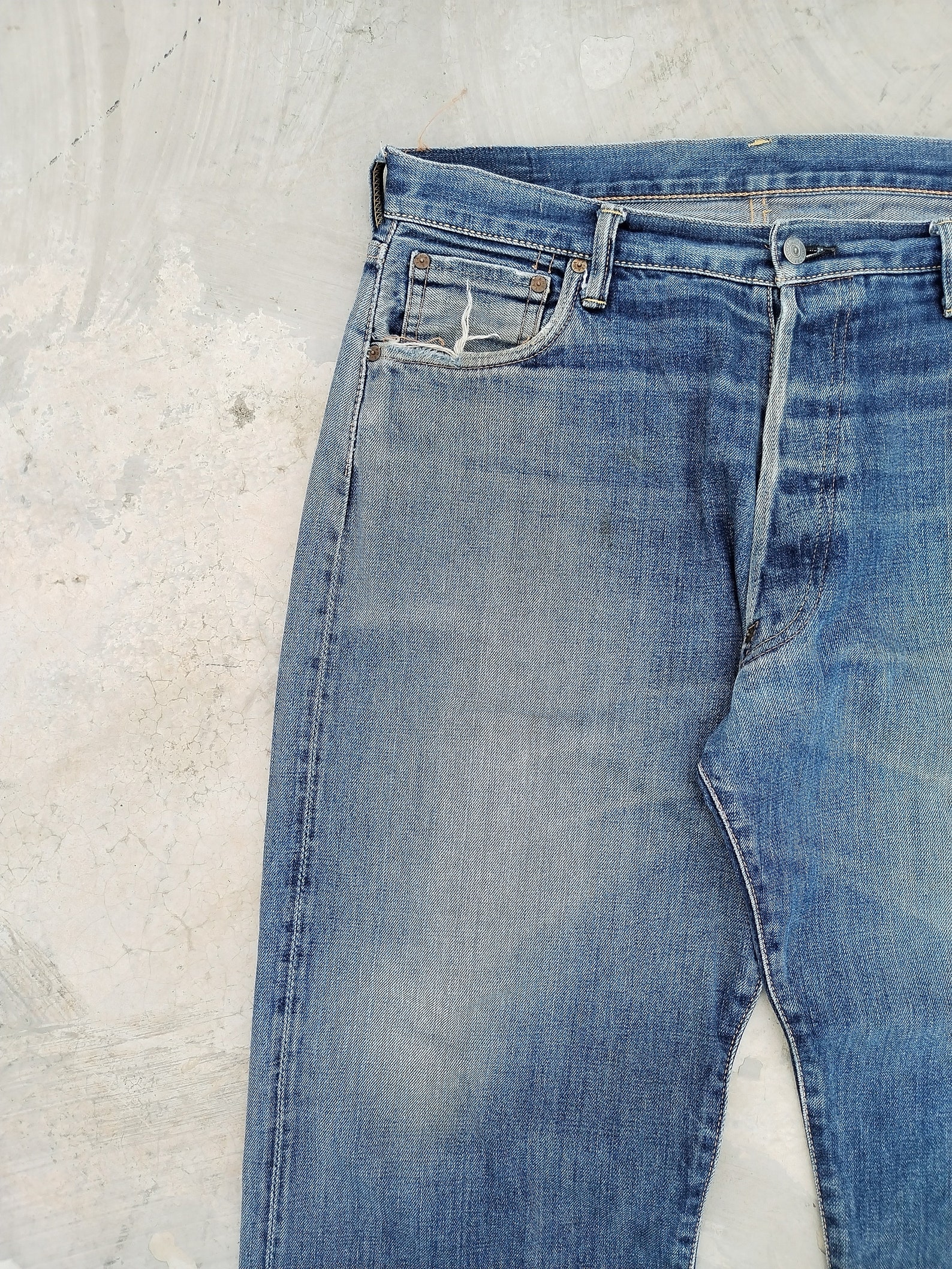 Jean Evisu Tsunagi Daikoku Mouette Homme Taille 42 - Denim Japonais édition Limitée Rare