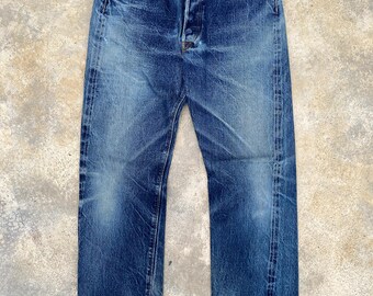 パンツ DENIME / ORIZZONTI selvedge denim pants W31 DENIME 654 90s Orizzonti WW2 40s Replica Selvedge Denim