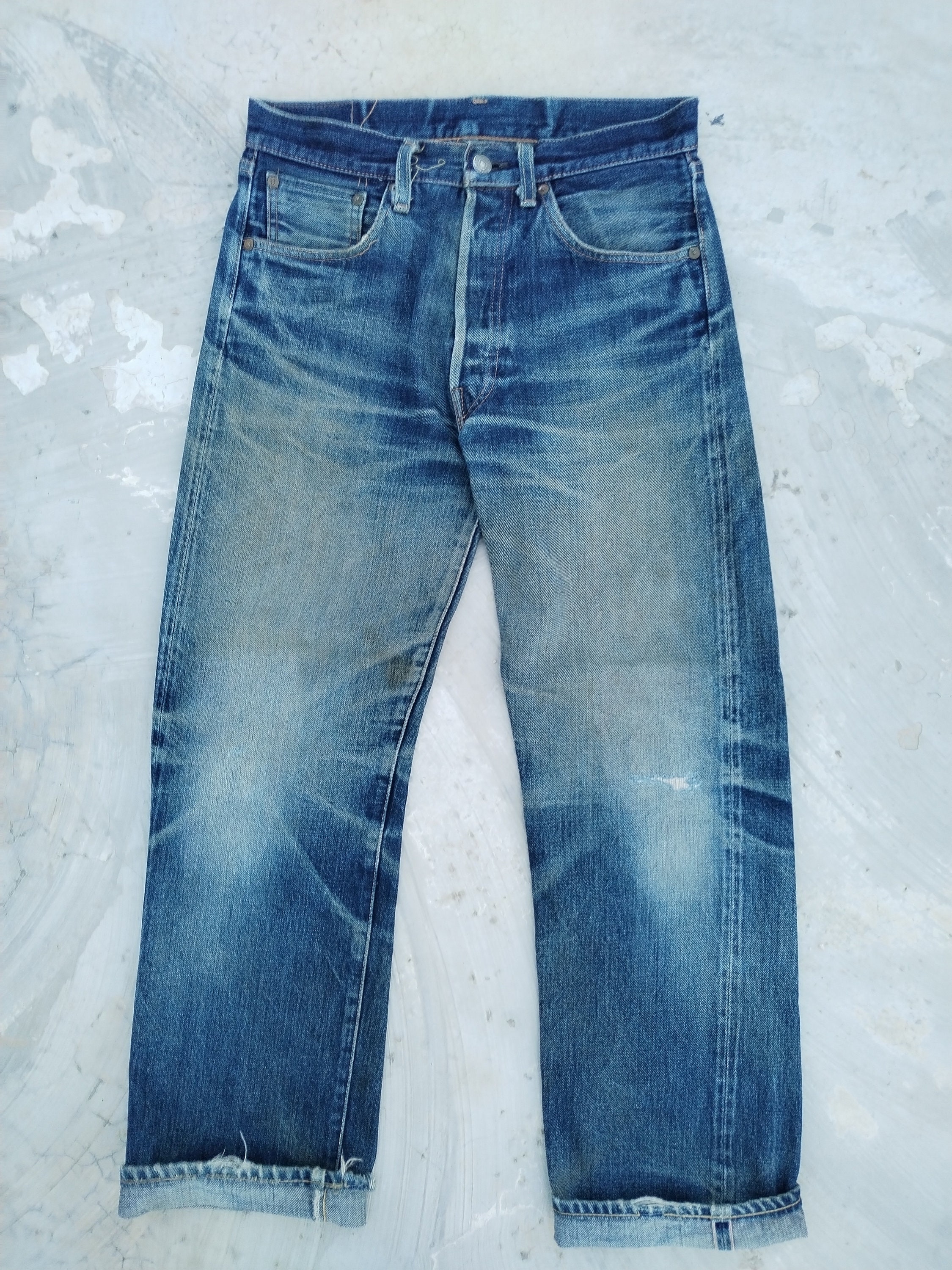 パンツ W29 LEVI'S VINTAGE CLOTHING 501XX 1955 1955 501® Original Fit Selvedge Men's Jeans - Dark Wash