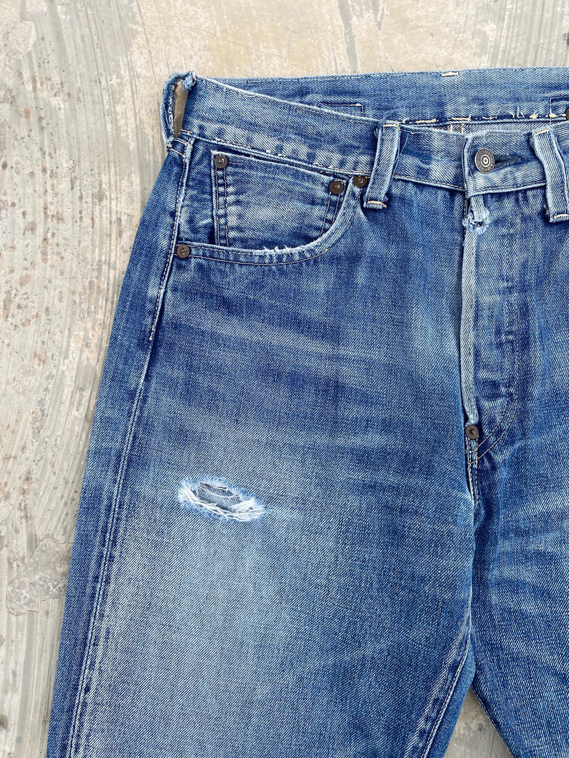W30 LVC Levis 501XX 1937 37501 Big E Cinch Back Selvedge W30 LVC Levis 501XX 1937 37501 Big E Cinch Back Selvedge
