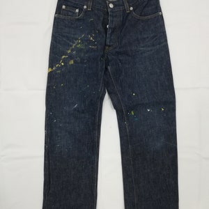 W29 Helmut Lang 1998 Denim Jeans with some paints