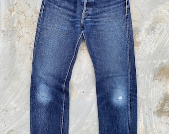 Vintage Kuro Selvedge Distressed Denim Jeansvintage Kuro
