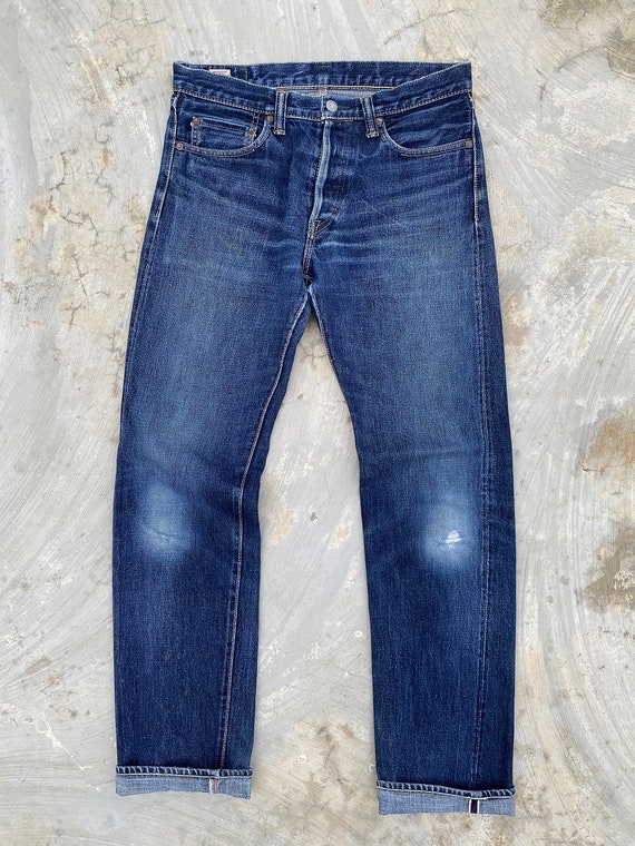 W31 Momotaro 0701 Tight Straight Selvedge Denim - Etsy W31 Momotaro 0701 Tight Straight Selvedge Denim - Etsy