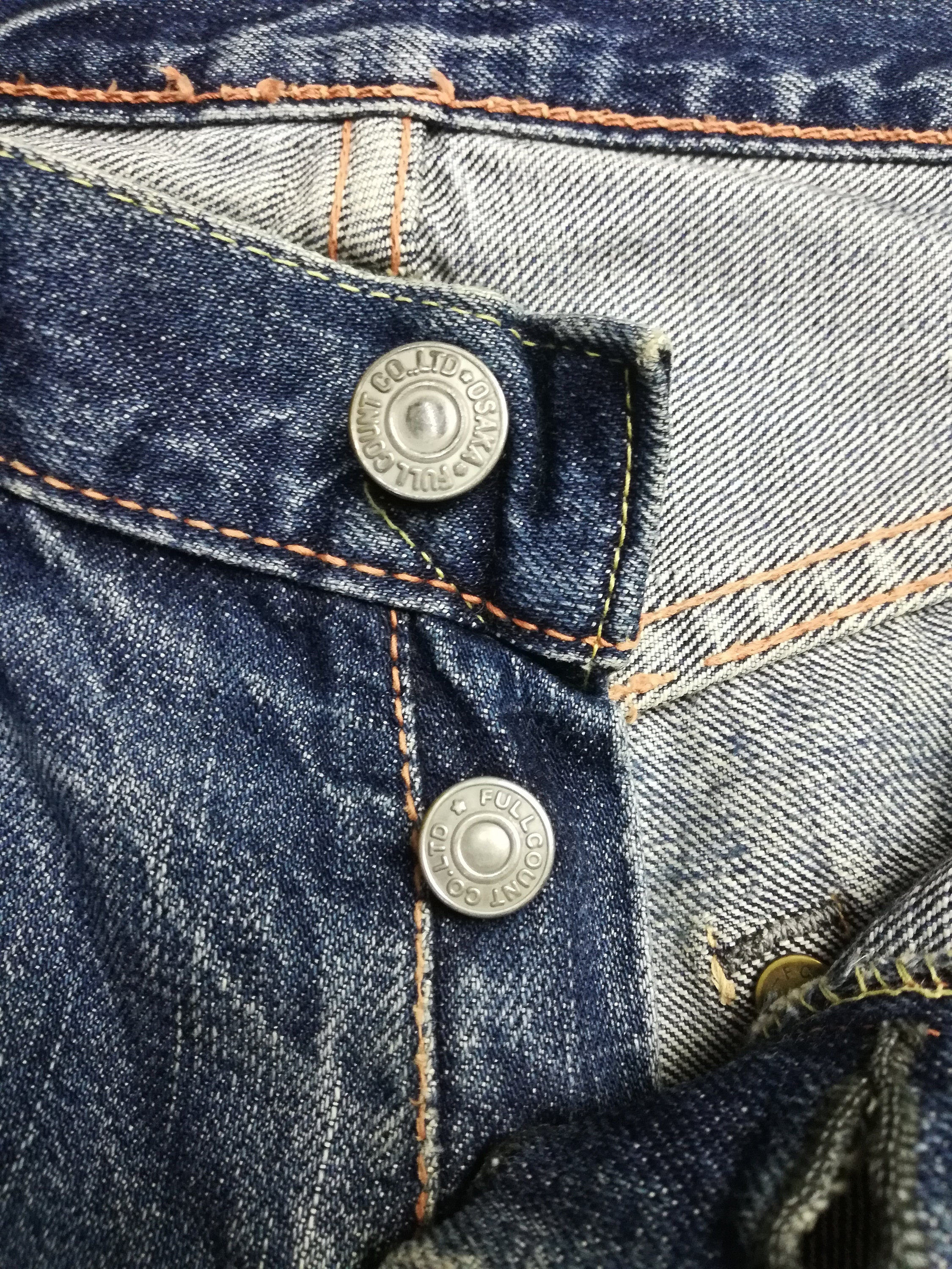 W30 Reworked FULLCOUNT Selvedge Denim With Patchwork - Etsy