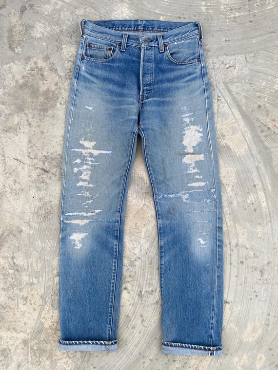 W29 Vintage 80s Levis 501 Redline #524 Selvedge Jeans - Etsy