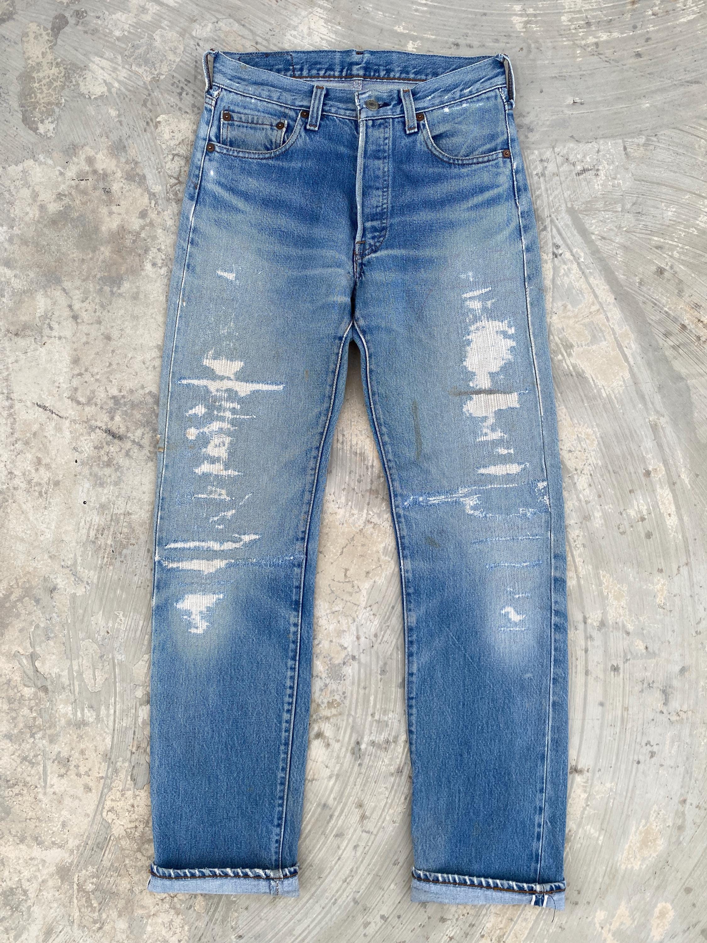 80s Levi's 501 赤耳 USA製 l29 524 W29 Vintage 80s Levis 501 Redline #524 Selvedge Jeans - Etsy