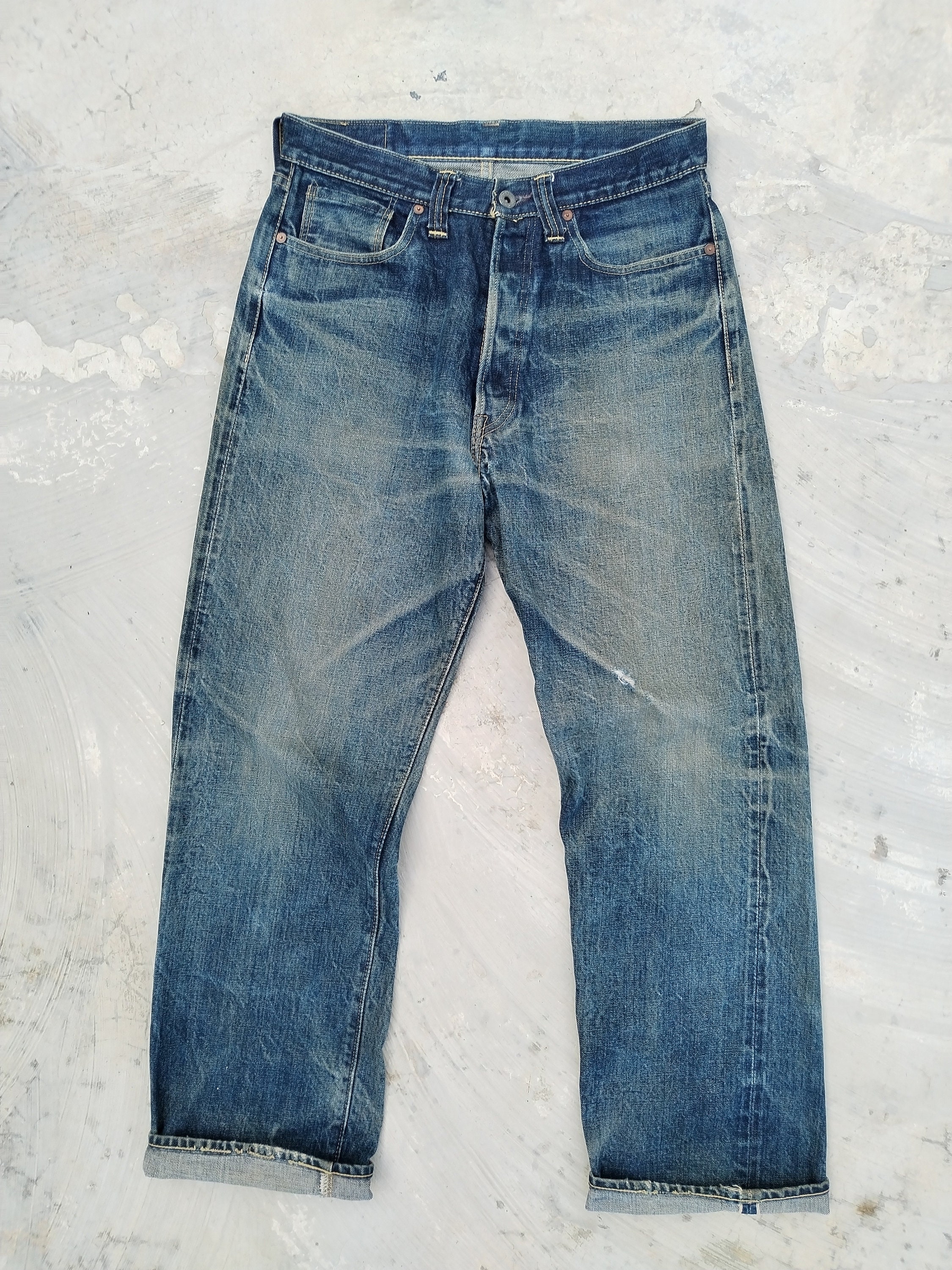 *p(R)ojectR® Asterisk Switching Denim W31 DENIME 654 90s Orizzonti WW2 40s Replica Selvedge Denim