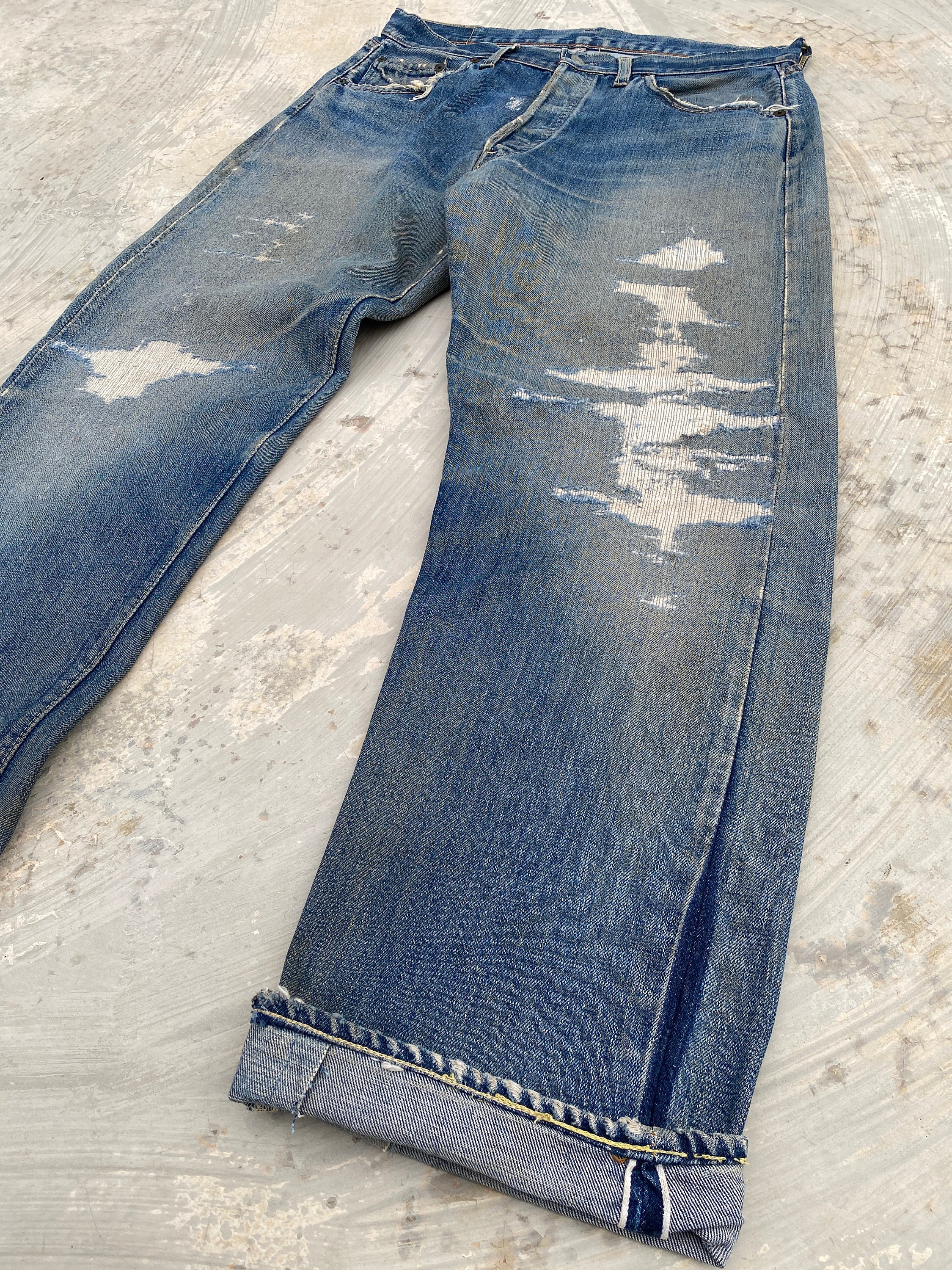 W33 Vintage 60s Levis 501 Big E V-stitch #6 Selvedge Jeans - Etsy UK
