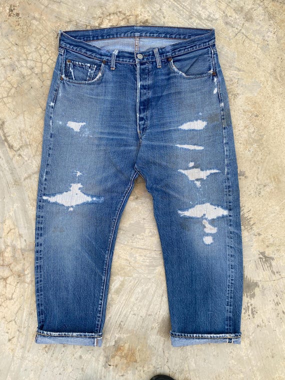 W36 Vintage 70s Levis 501 Big E #2 Redline Selvedge Jeans - Etsy