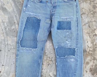 LEVI’S / 44501 S501XX WWⅡ selvedge denim Levi's S501XX 44501 Red Ear Selvedge Denim Pants W30 WWII Model