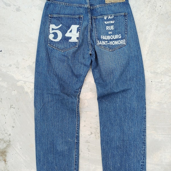 W32 Evisu Paris France Selvedge Jeans