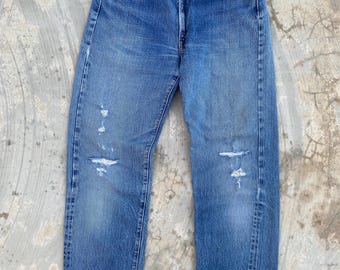 W30 Levis 501XX Big E Vintage Wash LVC 1955 Japan Distressed