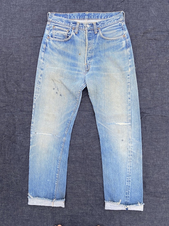 W32 Vintage 70s Levis 501 Redline #6 Selvedge Jeans Single