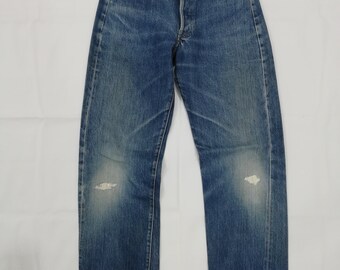 W27 Vintage 90s Levis 501 Big E 110 Years Selvedge Jeans - Etsy