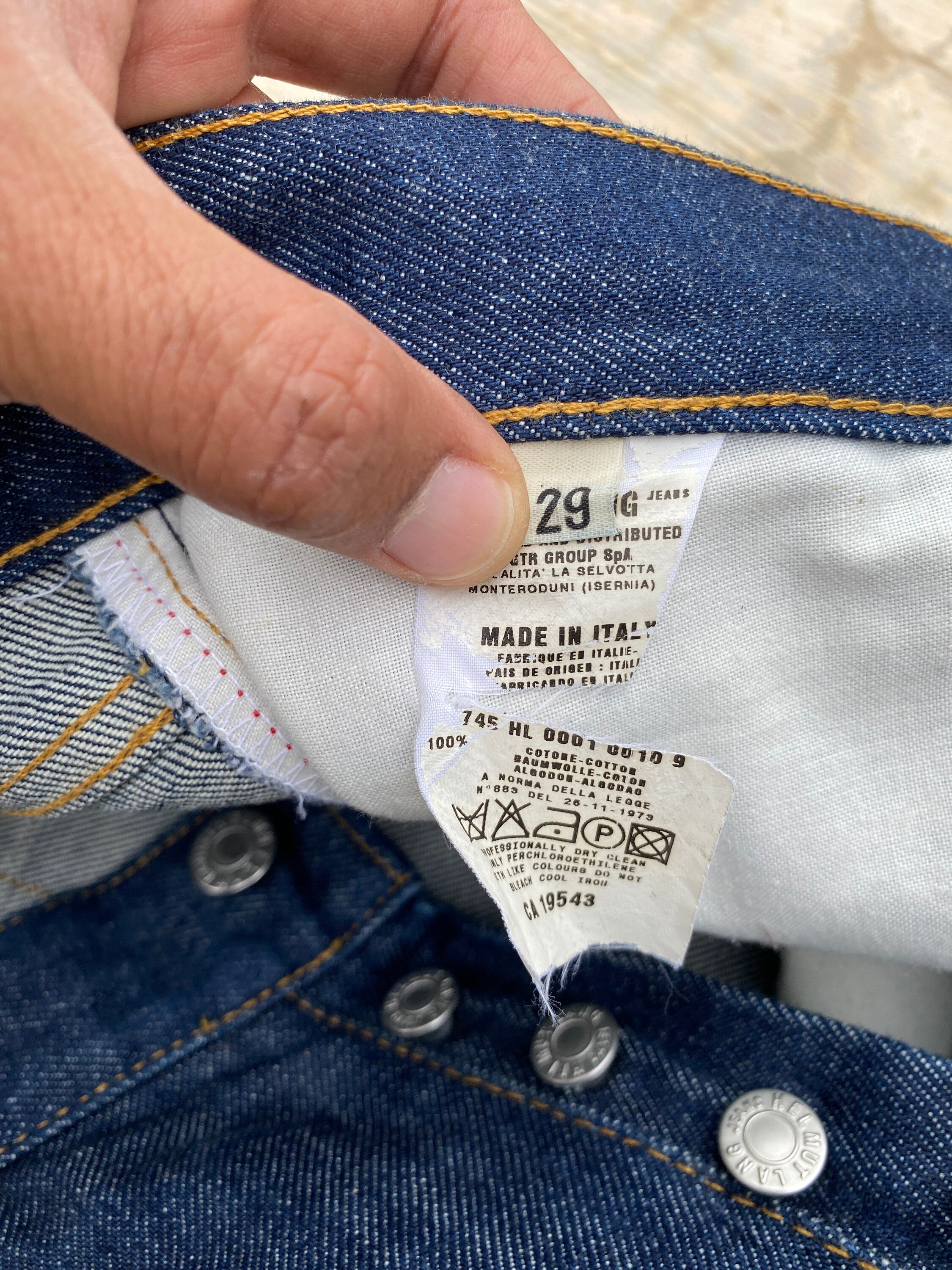 HELMUT LANG 本人期 デニム ITALY製 W32 ヴィンテージ HELMUT LANG 本人期 デニム ITALY製 W32 ヴィンテージ - メルカリ