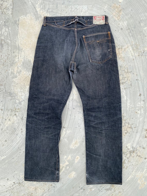 Buy W33 Wesco Cinch Back Single Pocket Selvedge Jeans Online in 