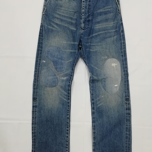 W32 Reworked Rageblue-denimbroek met patchwork