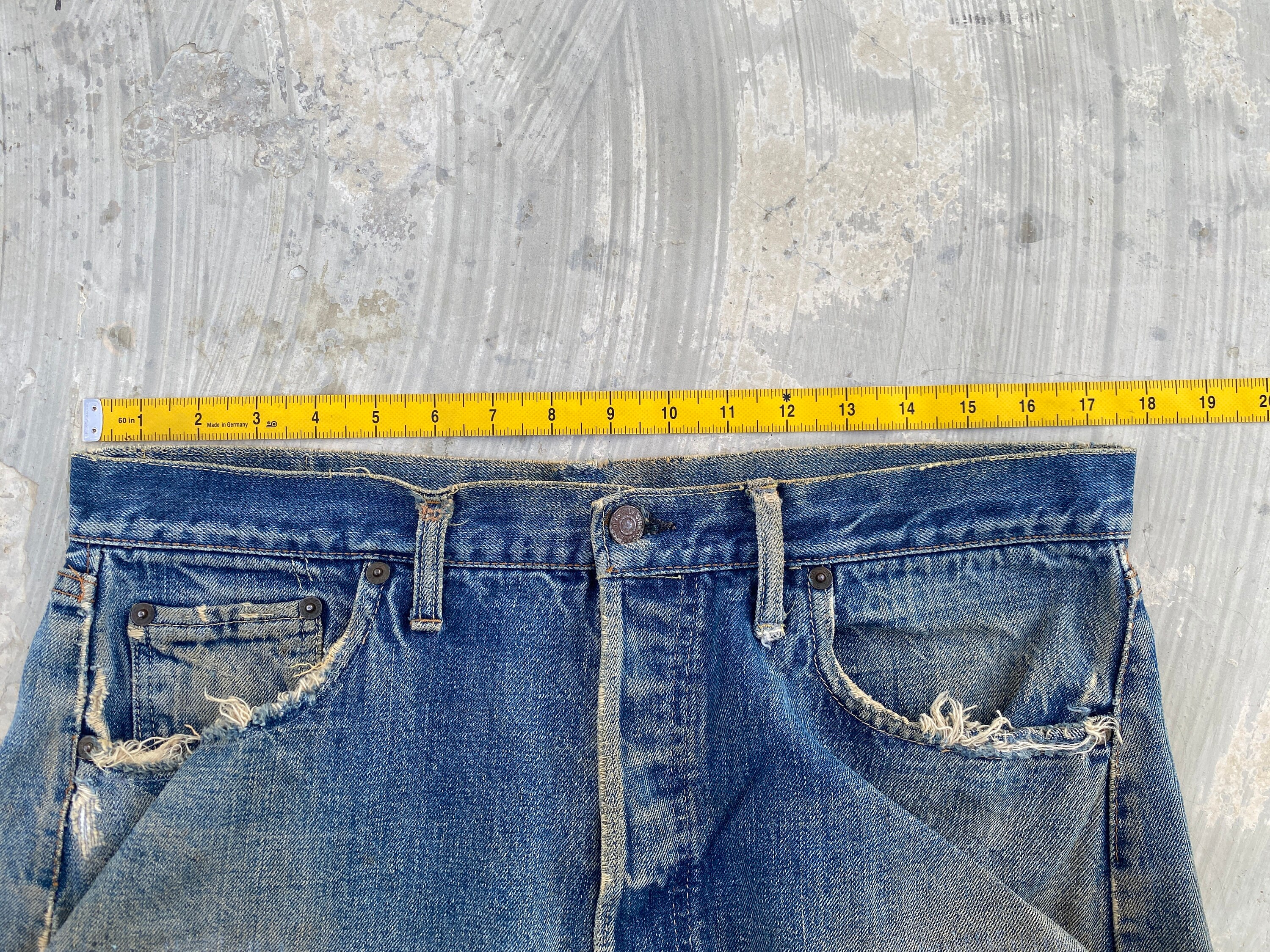 W35 Vintage 60s Levis 501 Big E V-stitch #6 Selvedge Jeans W35 Vintage 60s Levis 501 Big E V-stitch #6 Selvedge Jeans