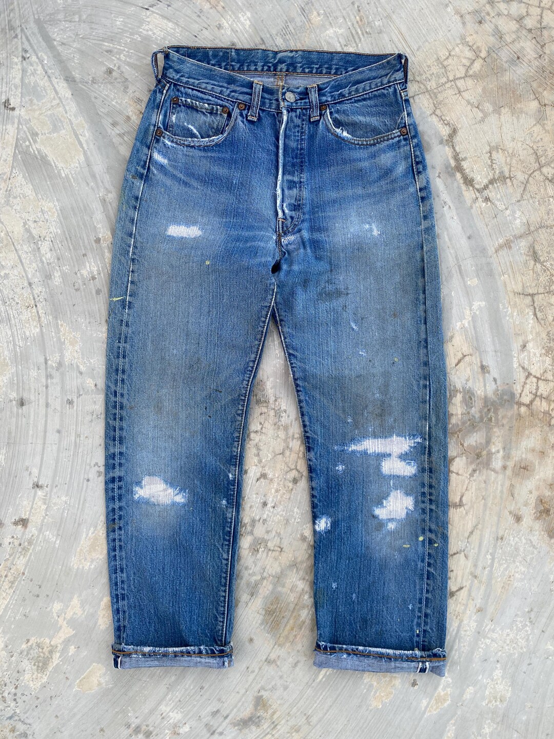 60〜70s Levis 501 BIG E vintge W28 Vintage 60/70s Levis 501 Big E Redline #6 Selvedge Jeans