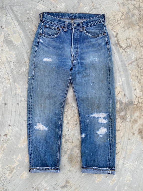 W28 Vintage 60/70s Levis 501 Big E Redline #6 Selvedge Jeans W28 Vintage 60/70s Levis 501 Big E Redline #6 Selvedge Jeans