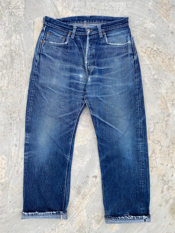W31 Denime XX Leather Patch Selvedge Jeans - Etsy W31 Denime XX Leather Patch Selvedge Jeans - Etsy