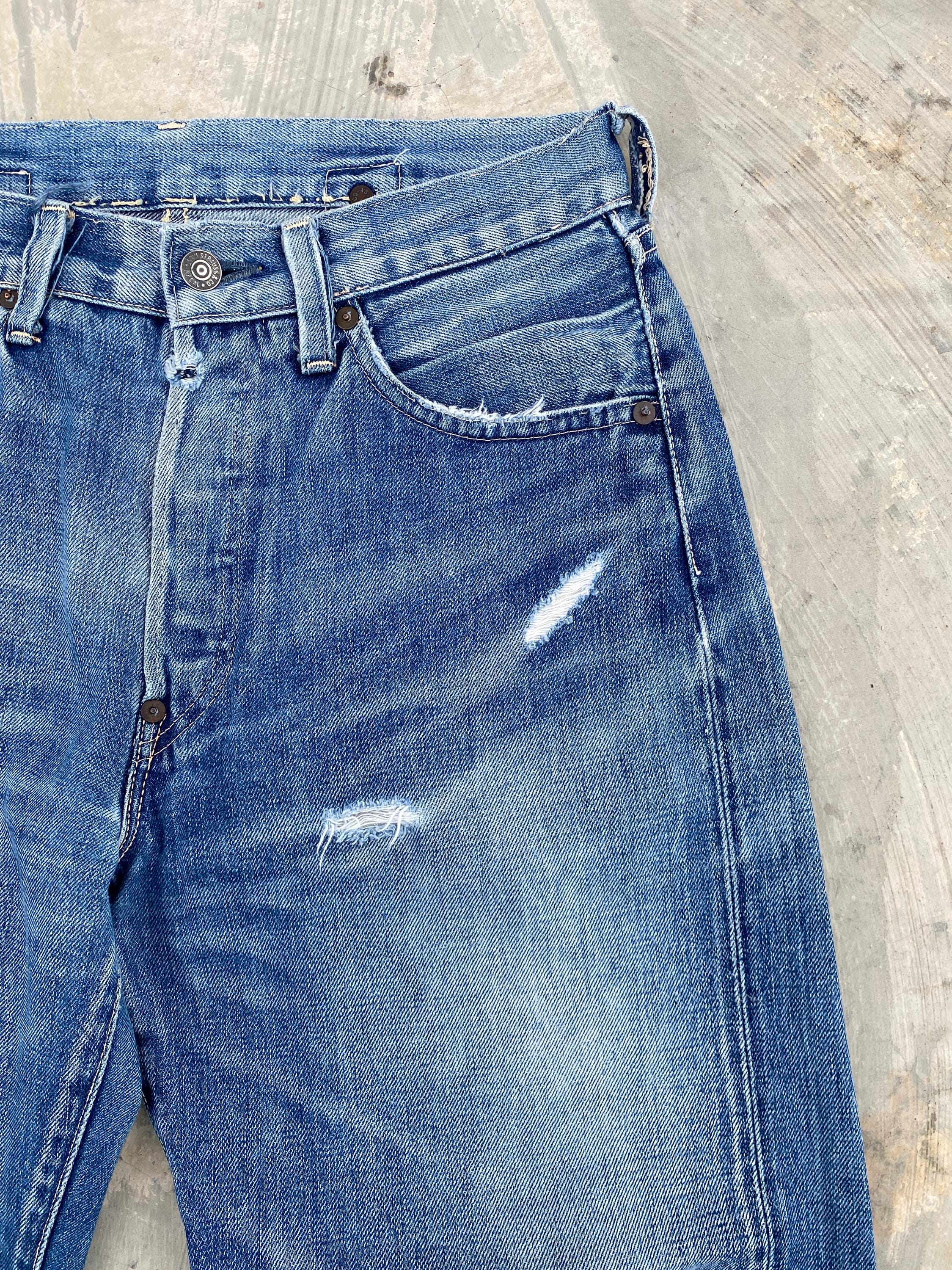 W30 LVC Levis 501XX 1937 37501 Big E Cinch Back Selvedge W30 LVC Levis 501XX 1937 37501 Big E Cinch Back Selvedge