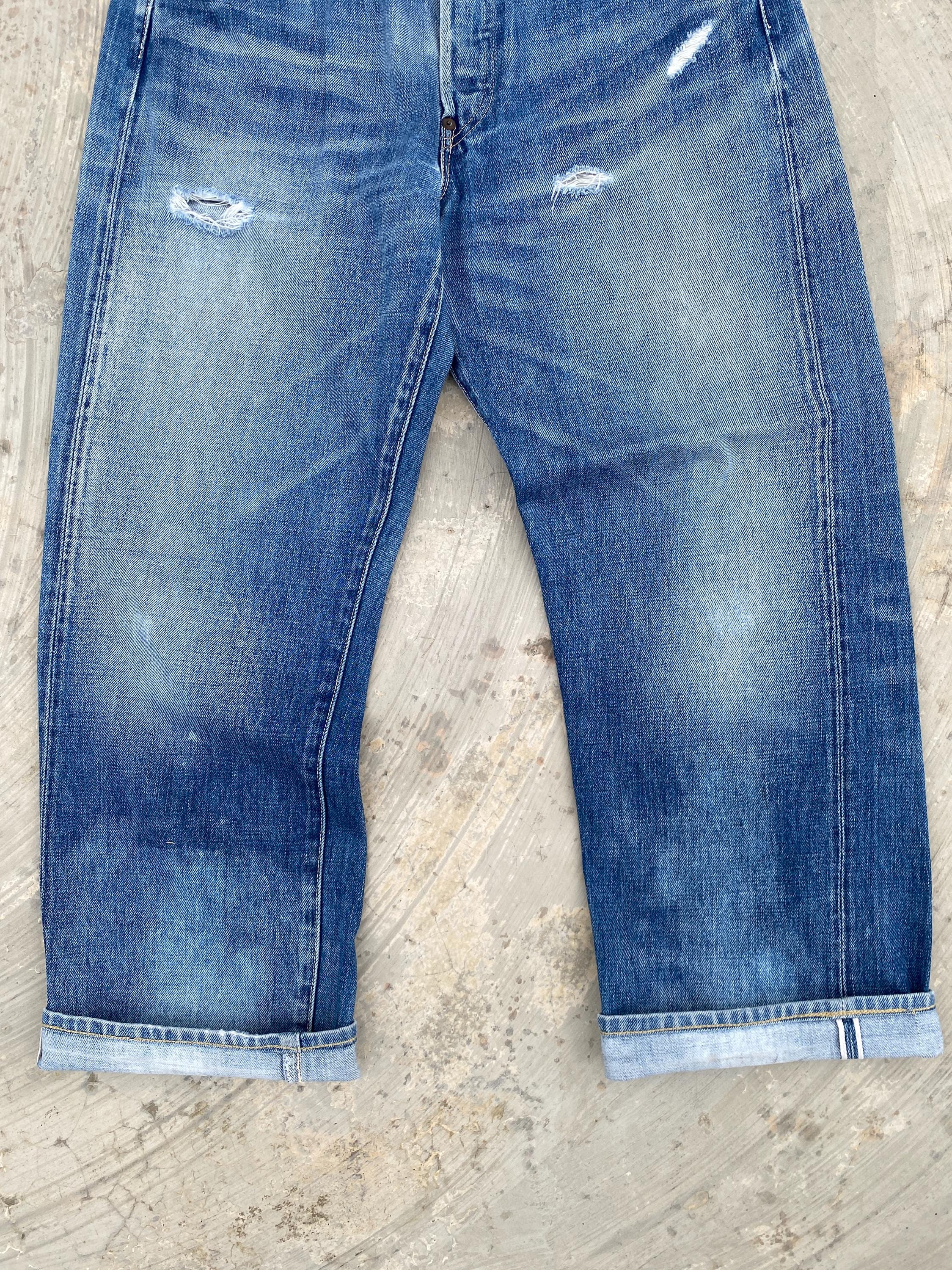 W30 LVC Levis 501XX 1937 37501 Big E Cinch Back Selvedge W30 LVC Levis 501XX 1937 37501 Big E Cinch Back Selvedge