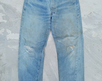 W31 Vintage 80s Levis 501 Redline #555 Selvedge Jeans - Etsy