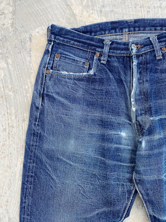 W31 Denime XX Leather Patch Selvedge Jeans - Etsy W31 Denime XX Leather Patch Selvedge Jeans - Etsy
