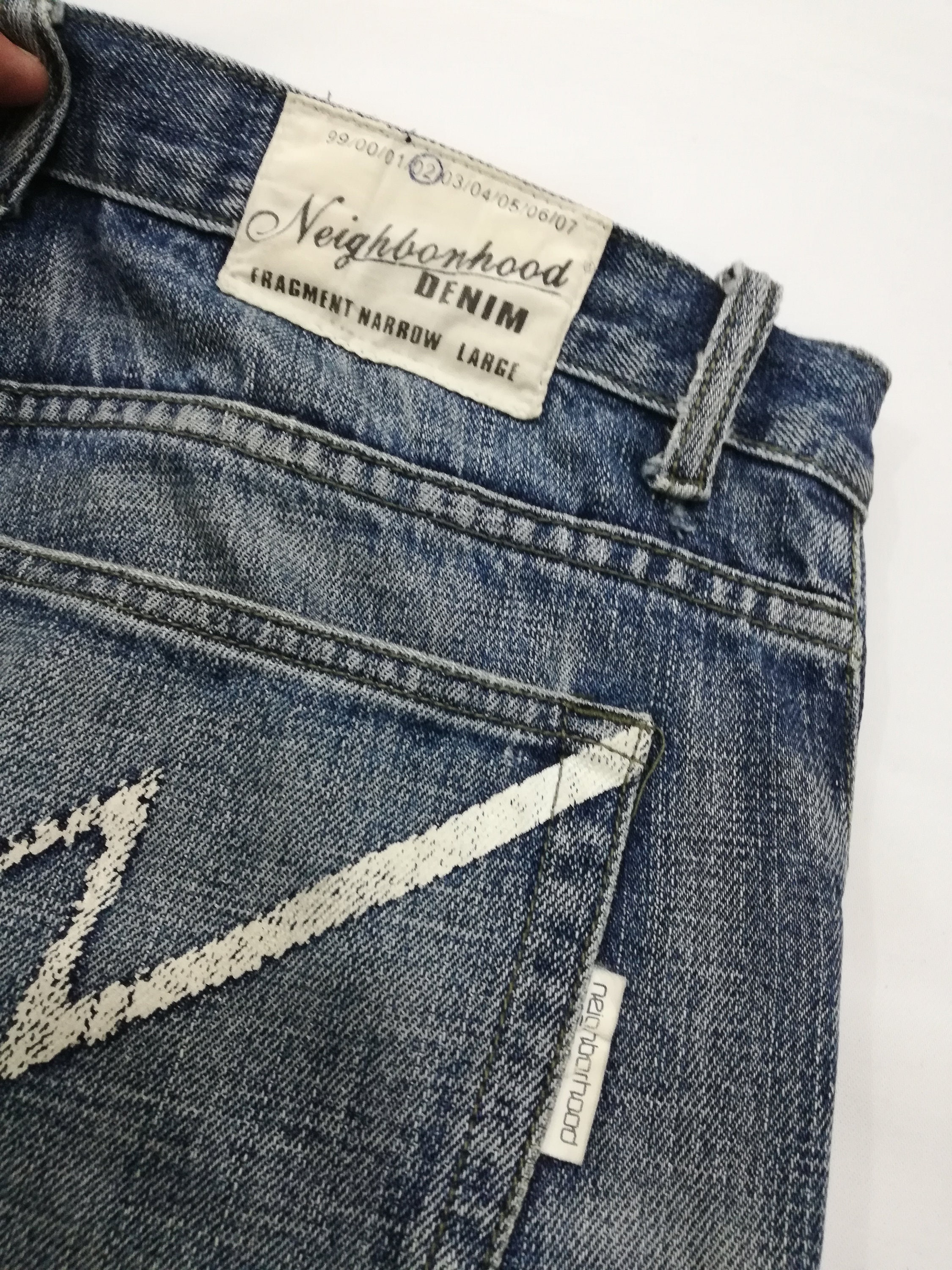W33 Vintage 2002 Neighborhood Patchwork Jeans - Etsy